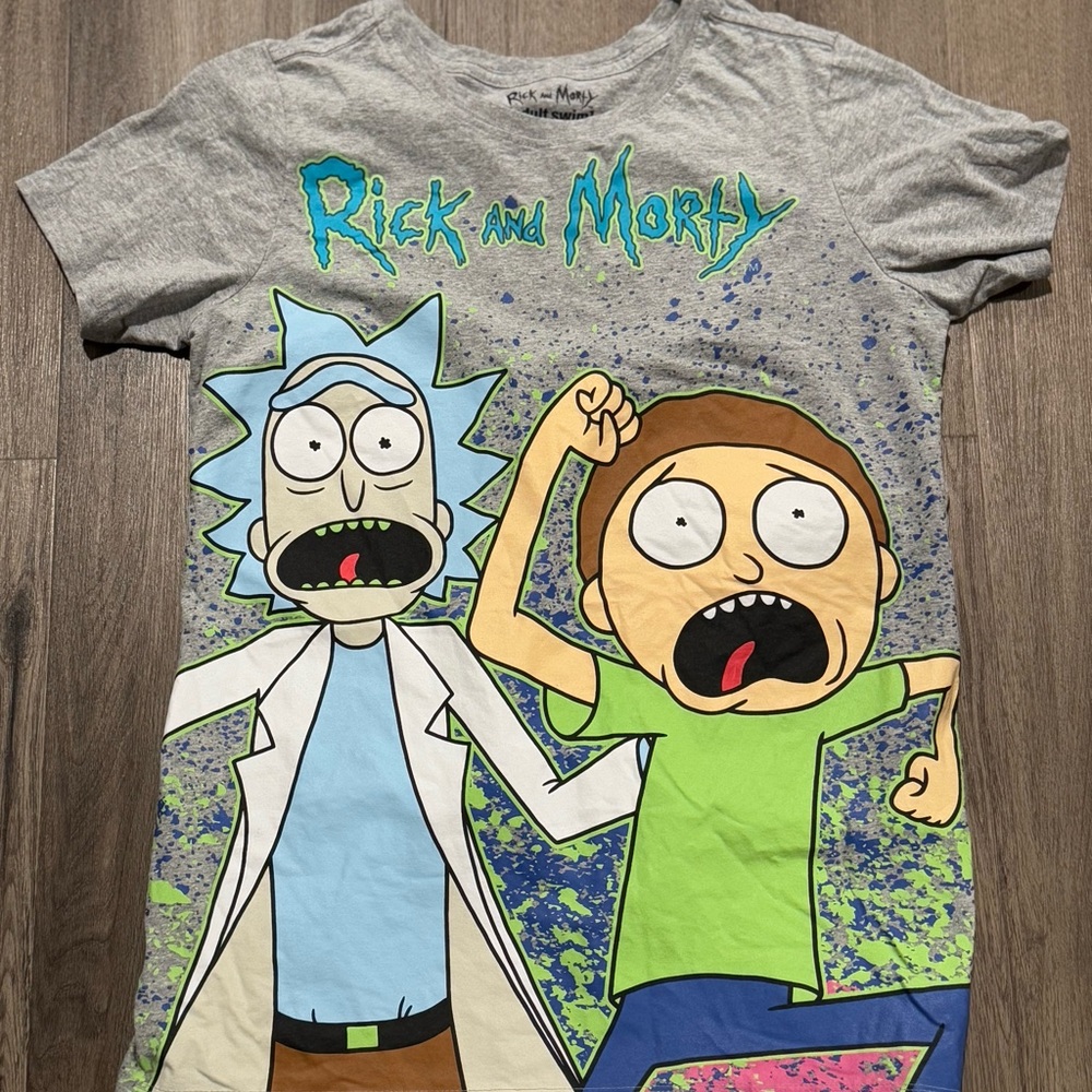 Adult Swim Rick and Morty AOP T-Shirt Size Women’s 2XL All Over Print